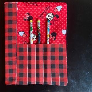 Back to school fabric composition book cover